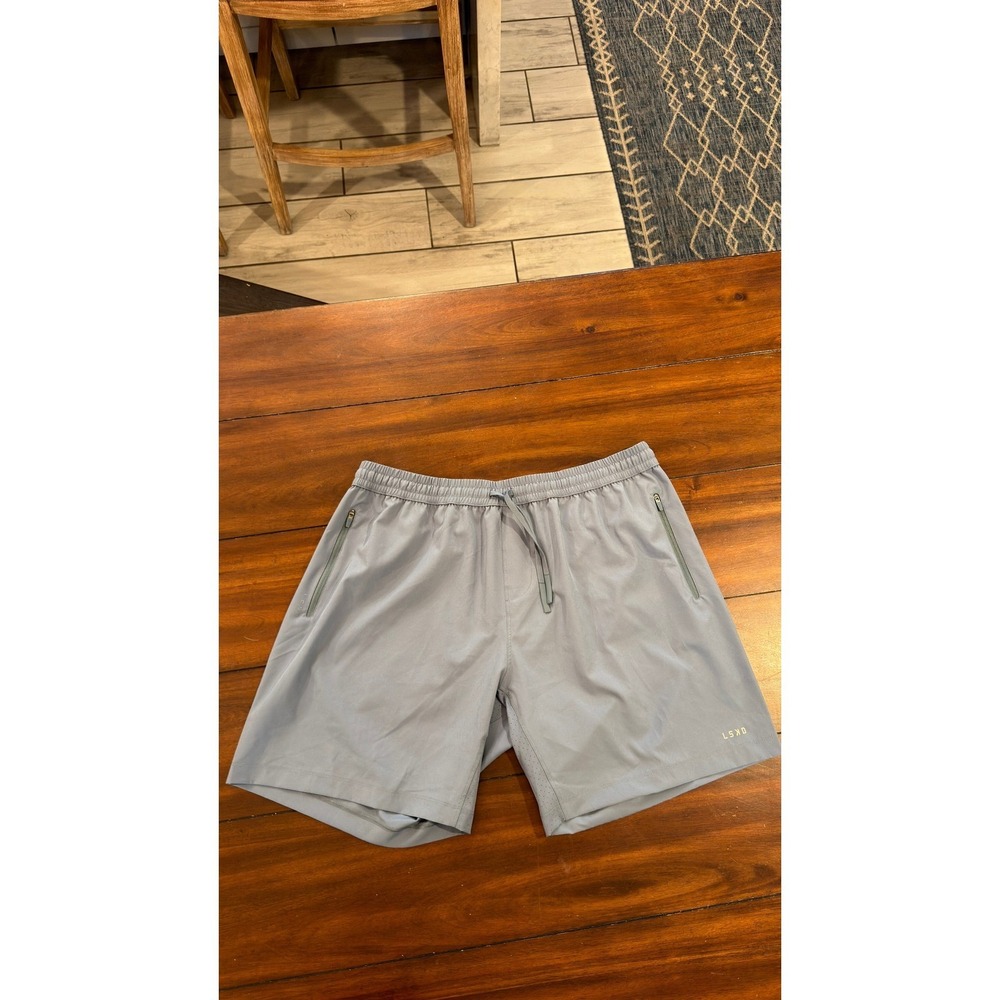 LSKD Rep Short Mens XL Blue Grey Athletic Training Gym Shorts MAST0005 - Picture 6 of 16